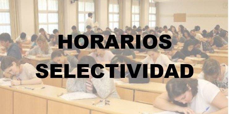 HORARIOS SELECTIVIDAD
