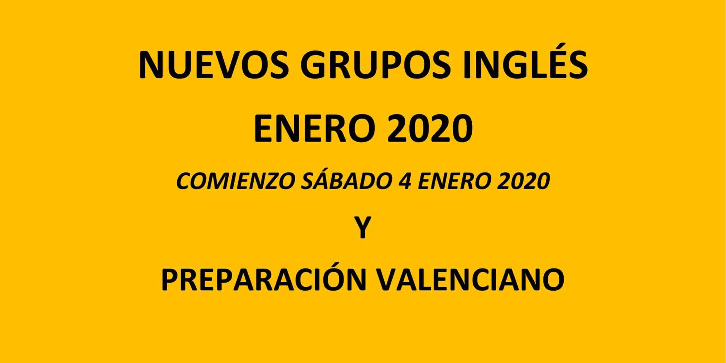 NUEVOS GRUPOS INGLÉS