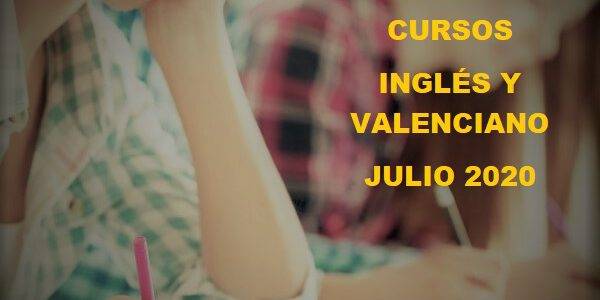foto nuevos cursos inglés y valenciano julio 2020
