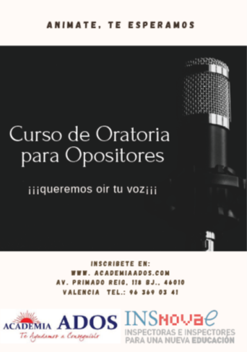 CURSO DE ORATORIA PARA OPOSITORES 3